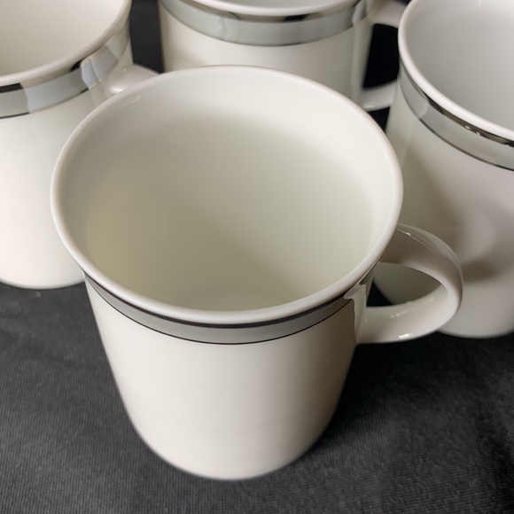 Set of 4 hard to find ROSENTHAL GALA GREY espresso demitasse Cups & Saucers - Picture 4 of 9